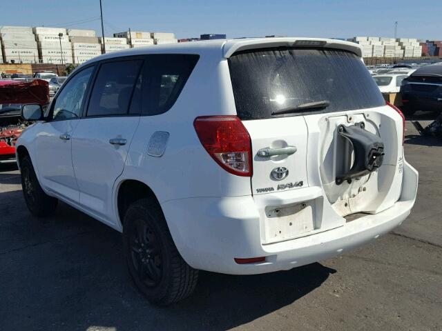 JTMBD33V086065977 - 2008 TOYOTA RAV4 WHITE photo 3