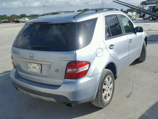 4JGBB22E87A208652 - 2007 MERCEDES-BENZ ML 320 CDI BLUE photo 4