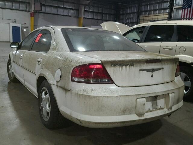 1C3EL46X44N381275 - 2004 CHRYSLER SEBRING LX WHITE photo 3