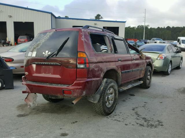 JA4LS21H53J001015 - 2003 MITSUBISHI MONTERO SP BURGUNDY photo 4