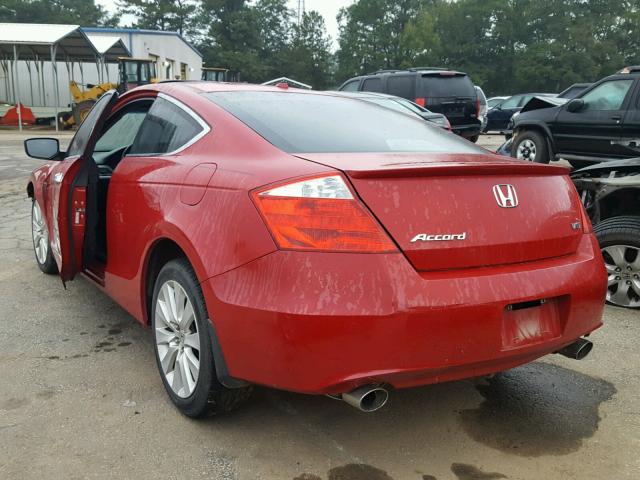 1HGCS2B86AA000765 - 2010 HONDA ACCORD RED photo 3