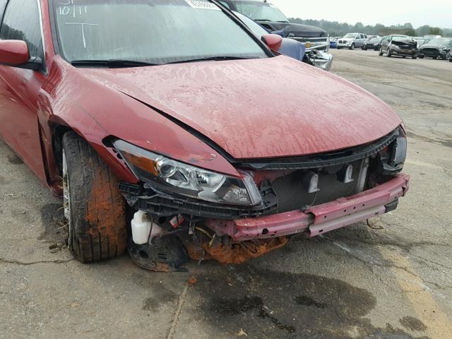 1HGCS2B86AA000765 - 2010 HONDA ACCORD RED photo 9