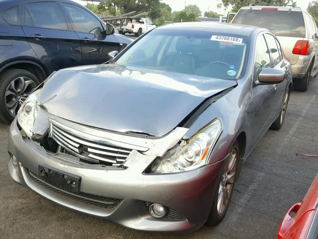 JN1CV6AP9BM503649 - 2011 INFINITI G37 BASE GRAY photo 2