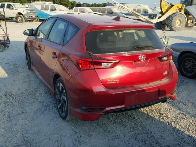 JTNKARJE6GJ508168 - 2016 TOYOTA SCION IM RED photo 3