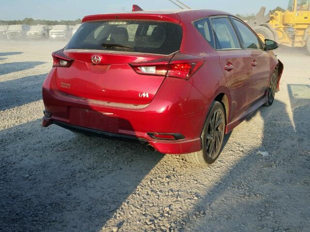 JTNKARJE6GJ508168 - 2016 TOYOTA SCION IM RED photo 4