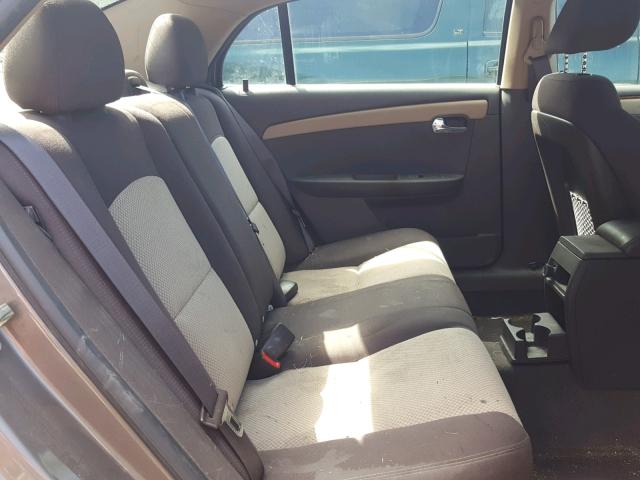 1G1ZC5E1XBF192016 - 2011 CHEVROLET MALIBU 1LT BROWN photo 6