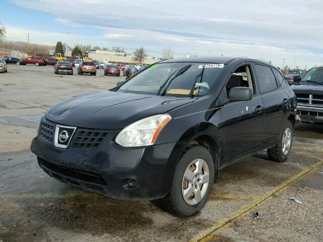 JN8AS58V68W142345 - 2008 NISSAN ROGUE S BLACK photo 2