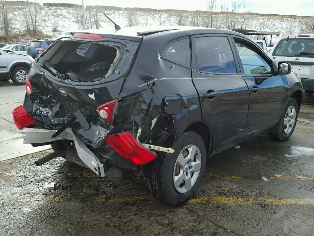 JN8AS58V68W142345 - 2008 NISSAN ROGUE S BLACK photo 4