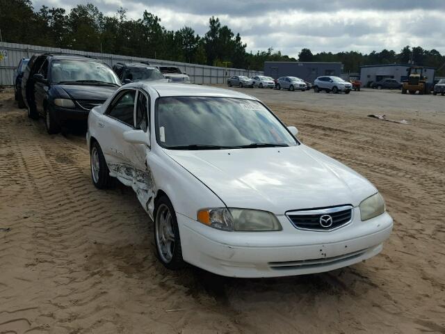 1YVGF22C125290555 - 2002 MAZDA 626 WHITE photo 1