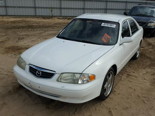 1YVGF22C125290555 - 2002 MAZDA 626 WHITE photo 2