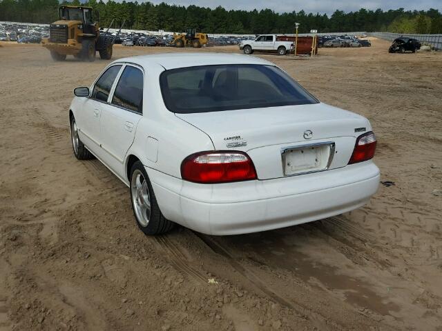 1YVGF22C125290555 - 2002 MAZDA 626 WHITE photo 3