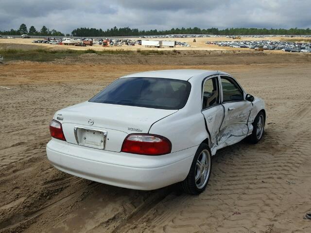 1YVGF22C125290555 - 2002 MAZDA 626 WHITE photo 4