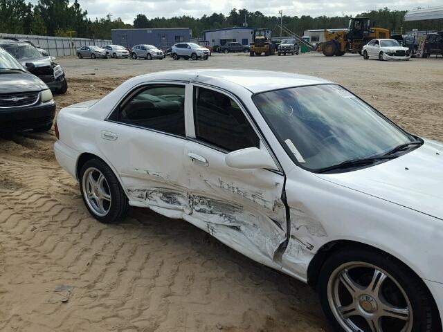 1YVGF22C125290555 - 2002 MAZDA 626 WHITE photo 9