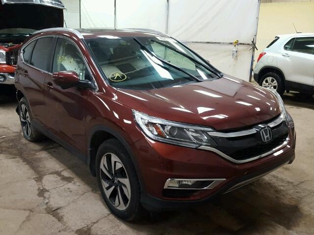 5J6RM4H94FL059544 - 2015 HONDA CR-V TOURI MAROON photo 1