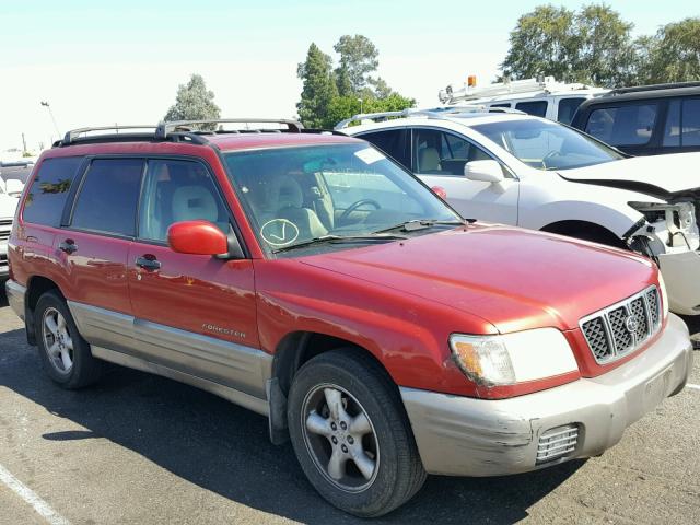 JF1SF655X2H710418 - 2002 SUBARU FORESTER S RED photo 1