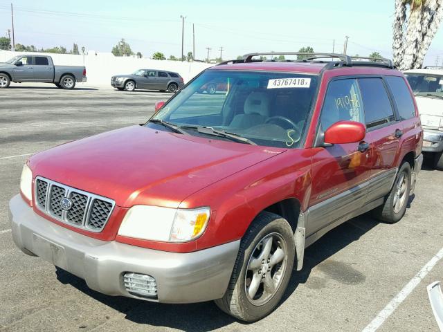 JF1SF655X2H710418 - 2002 SUBARU FORESTER S RED photo 2