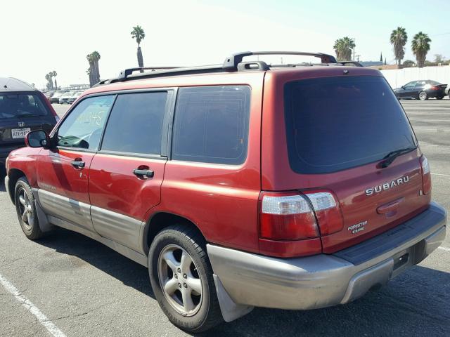 JF1SF655X2H710418 - 2002 SUBARU FORESTER S RED photo 3