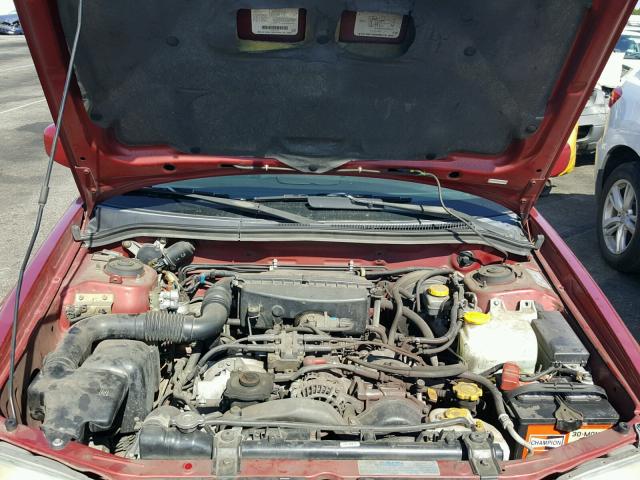 JF1SF655X2H710418 - 2002 SUBARU FORESTER S RED photo 7