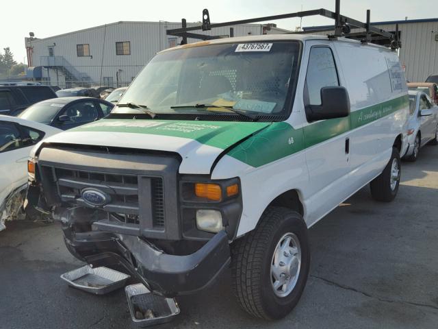 1FTNE24W78DA54451 - 2008 FORD ECONOLINE WHITE photo 2