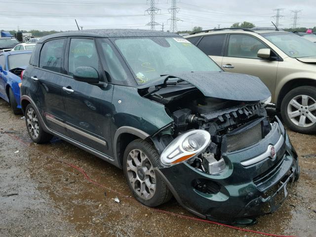 ZFBCFADH1EZ013279 - 2014 FIAT 500L GREEN photo 1