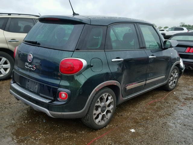 ZFBCFADH1EZ013279 - 2014 FIAT 500L GREEN photo 4