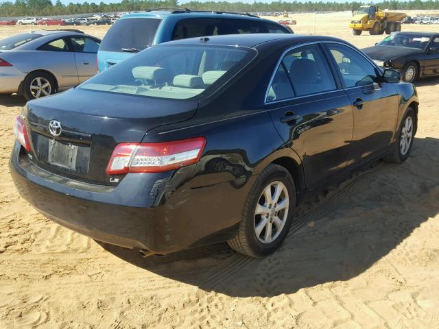 4T4BF3EK4BR097123 - 2011 TOYOTA CAMRY BASE BLACK photo 4