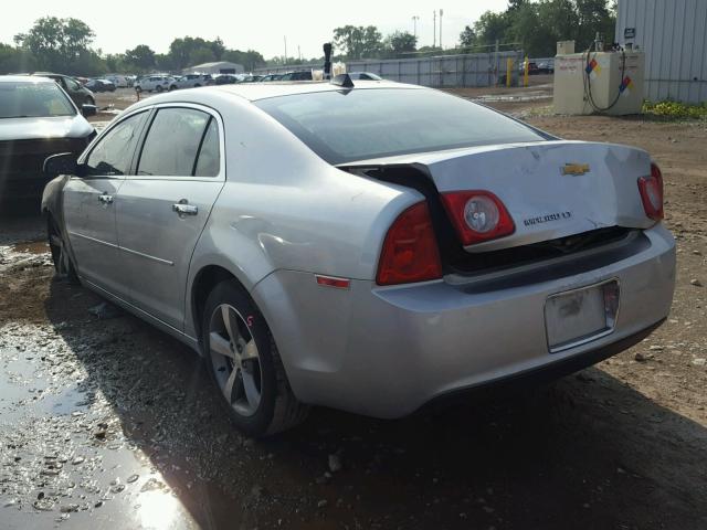 1G1ZC5EU3CF389394 - 2012 CHEVROLET MALIBU 1LT ვერცხლისფერი ფოტო 3