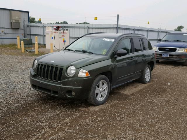 1J4FF47B19D205883 - 2009 JEEP COMPASS SP GREEN photo 2