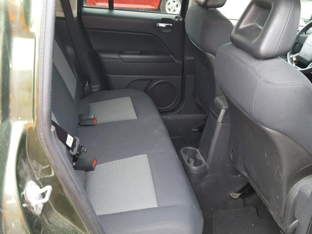 1J4FF47B19D205883 - 2009 JEEP COMPASS SP GREEN photo 6