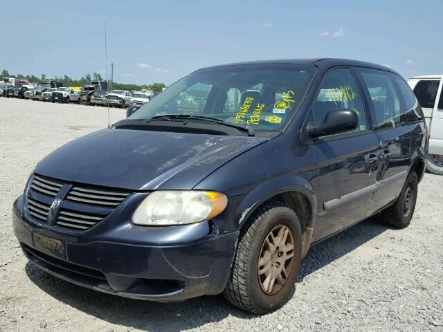 1D4GP25R57B102084 - 2007 DODGE CARAVAN SE BLUE photo 2