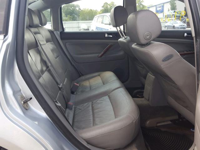 WVWRH63BX2P443637 - 2002 VOLKSWAGEN PASSAT GLX SILVER photo 6