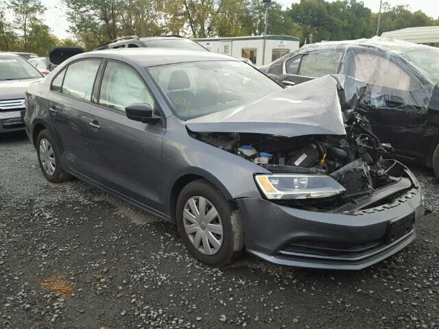 3VW2K7AJ5FM299426 - 2015 VOLKSWAGEN JETTA GRAY photo 1