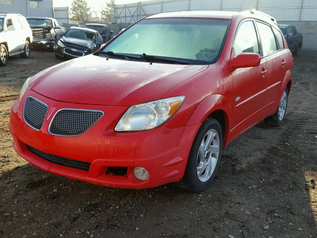 5Y2SL63865Z421907 - 2005 PONTIAC VIBE RED photo 2