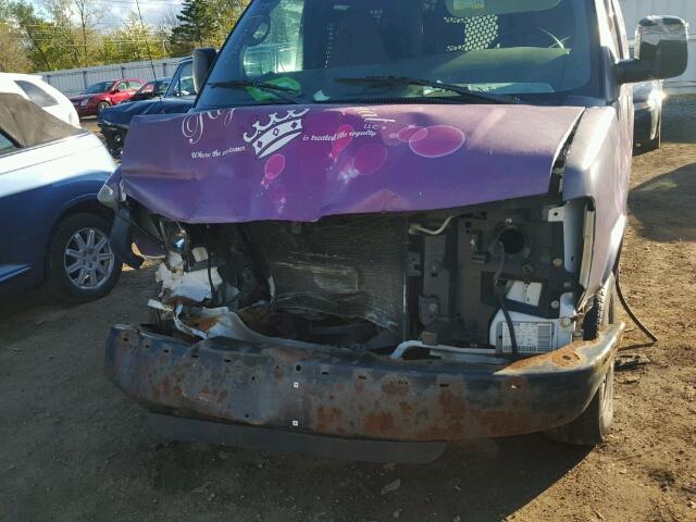 1GCGG25V361167448 - 2006 CHEVROLET EXPRESS G2 PURPLE photo 9