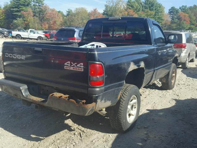 1B7HF16Z81S185448 - 2001 DODGE RAM 1500 BLACK photo 4