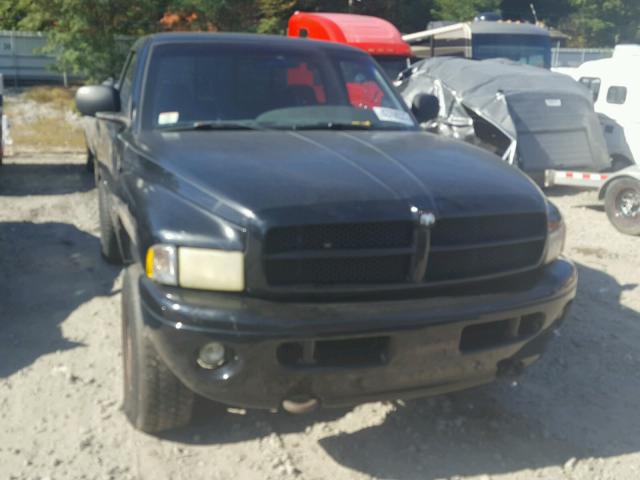 1B7HF16Z81S185448 - 2001 DODGE RAM 1500 BLACK photo 9