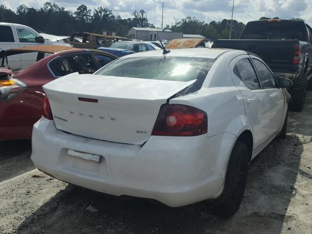 1C3CDZCB3CN193081 - 2012 DODGE AVENGER SX WHITE photo 4