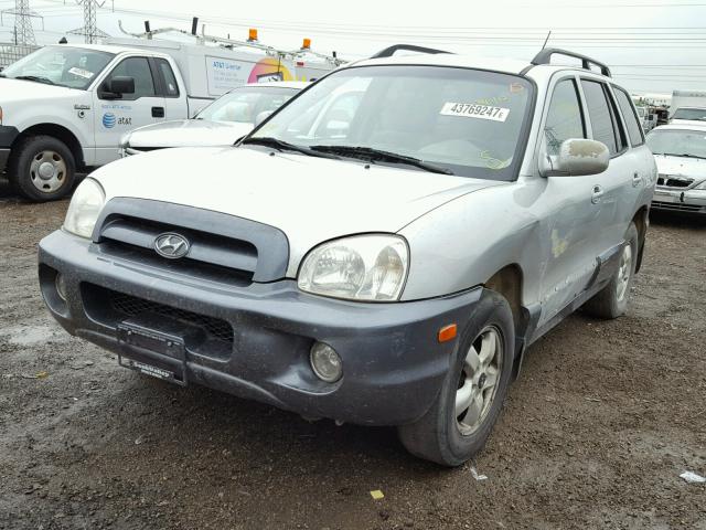 KM8SC13D65U928606 - 2005 HYUNDAI SANTA FE SILVER photo 2