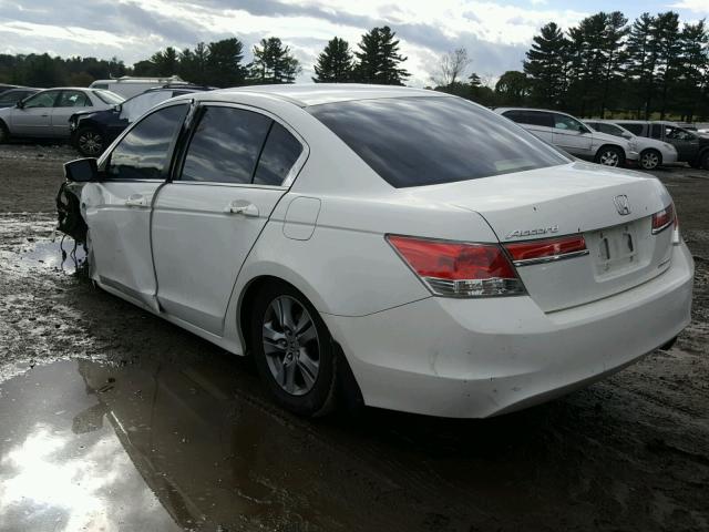 1HGCP2F66CA136696 - 2012 HONDA ACCORD SE WHITE photo 3