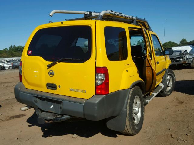 5N1ED28YX4C675693 - 2004 NISSAN XTERRA XE YELLOW photo 4