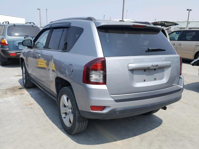 1C4NJCBBXED914131 - 2014 JEEP COMPASS SP SILVER photo 3