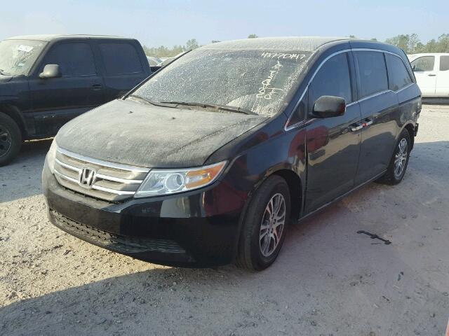 5FNRL5H49DB039051 - 2013 HONDA ODYSSEY BLACK photo 2