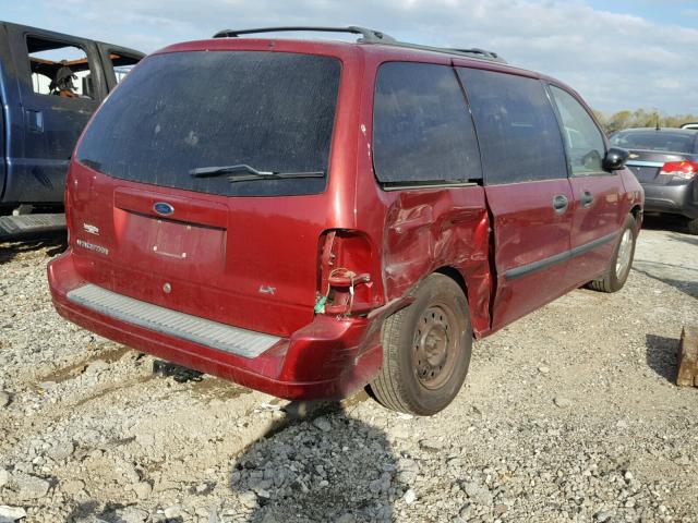 2FMZA51422BB16316 - 2002 FORD WINDSTAR RED photo 4