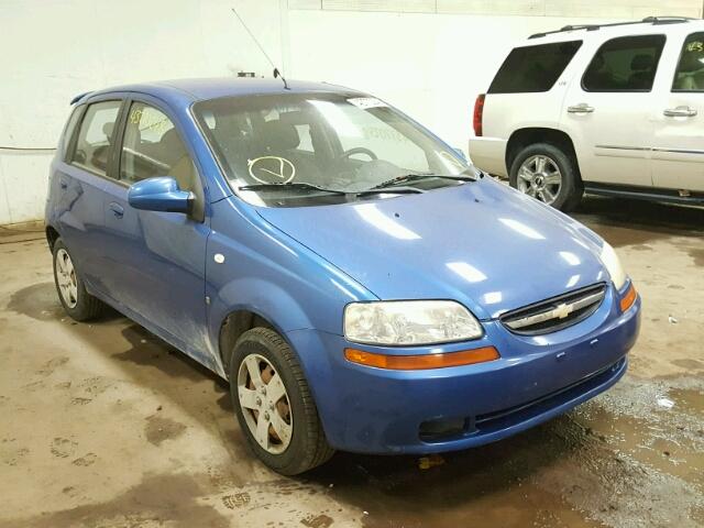 KL1TD666X7B694945 - 2007 CHEVROLET AVEO BASE Көк фото 1