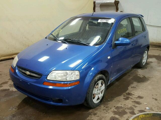 KL1TD666X7B694945 - 2007 CHEVROLET AVEO BASE Көк фото 2
