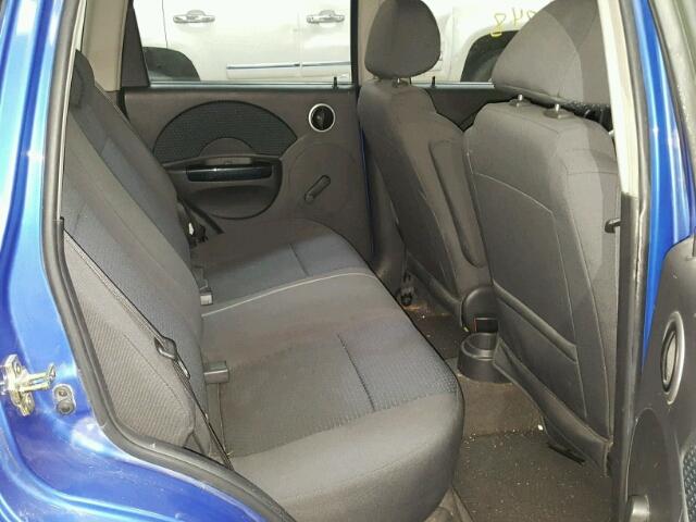 KL1TD666X7B694945 - 2007 CHEVROLET AVEO BASE Көк фото 6