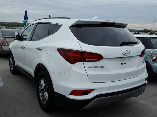 5XYZUDLB1HG446874 - 2017 HYUNDAI SANTA FE S WHITE photo 3