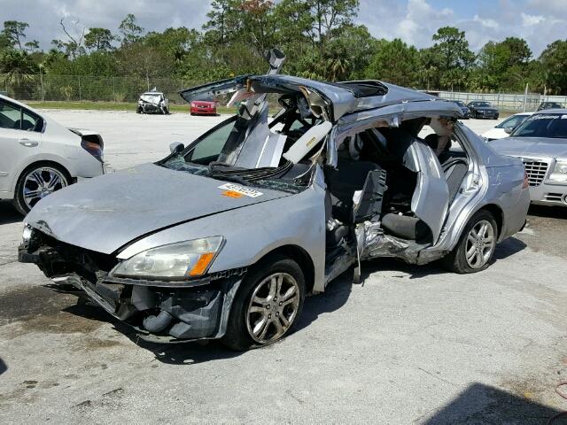 1HGCM56727A141693 - 2007 HONDA ACCORD EX GRAY photo 2