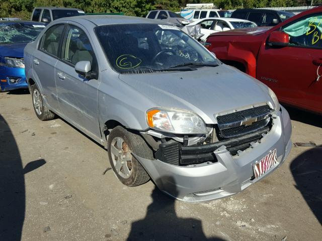 KL1TD5DE2AB076272 - 2010 CHEVROLET AVEO LS SILVER photo 1