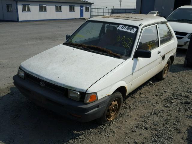 JF1KA72A2KB724869 - 1989 SUBARU JUSTY DL WHITE photo 2